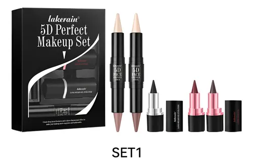 Set De Maquillaje Perfecto Lakerain, Kit De Lápices Para Lab