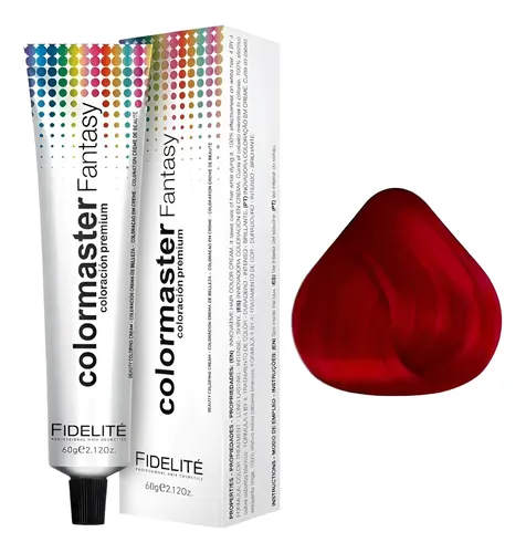 Tintura Fidelité ¡¡ Colores Fantasía!! Colormaster 60gr Tono rojo furia