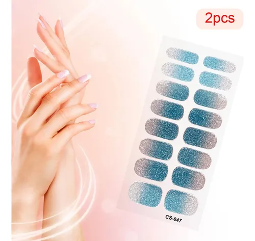 2 Piezas De Pegatinas Para Uñas, Kit De Manicura Estilo E
