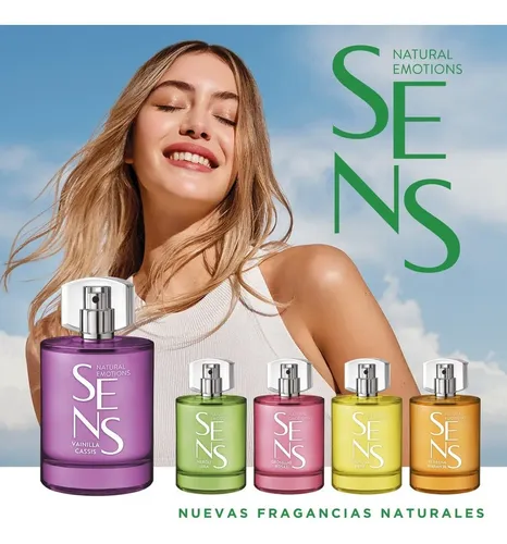 Perfume Sens Natural Emotions Grosellas Rosas 50ml Spray Mujer