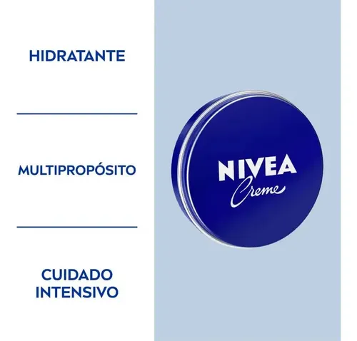 Crema Hidratante Nivea Cuidado Corporal En Lata De 60ml X 3