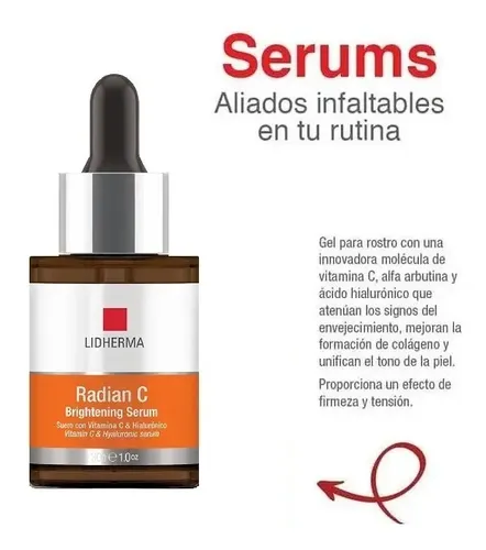 Radian C Brightening Serum Hialuronico Vitamina C Lidherma