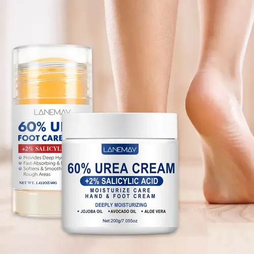 Lanemay Set Crema Y Barra Para Pies Con Urea Y Ácido Salicíl