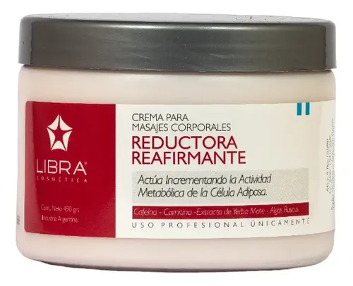 Crema Masajes Reductora Reafirmante 250gr Libra Cosmetica X2