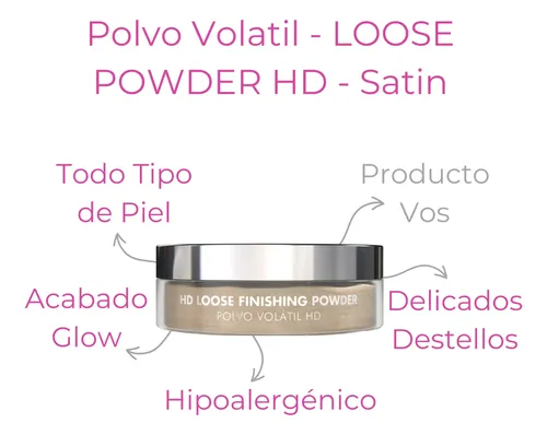 Polvo Volatil Traslúcido Maquillaje Lp02 Satinado Idraet