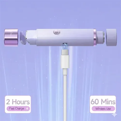 Depiladora Eléctrica Mujer Recargable Usb Portátil Sin Dolor