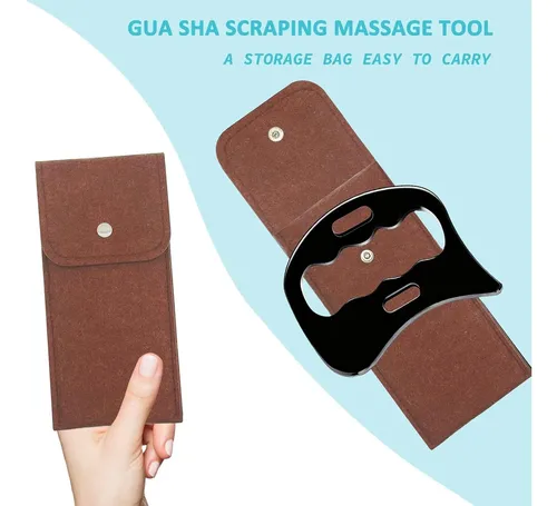 Herramienta Gua Sha De Acero Inoxidable, Aicnly Guasha-bk