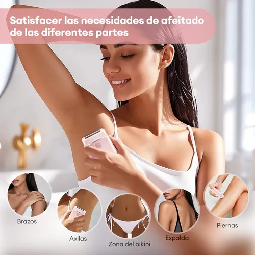 Depiladora Eléctrica Recargable Para Mujer, Portátil. Md