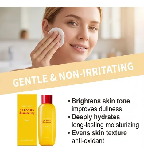 Tónico Facial Iluminador Con Vitamina C Eqqqual Berry 150ml