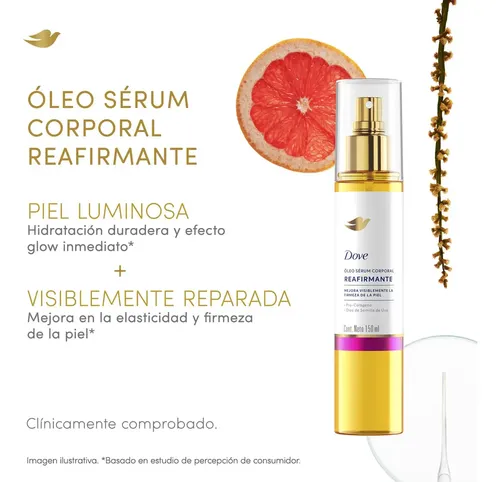 Dove Aceite Corporal Reafirmante de Uva 150ml