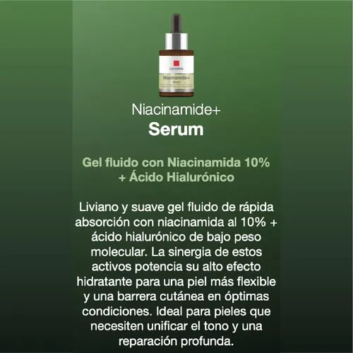 Lidherma, Niacinamide+ Serum X30ml Todo Tipo De Piel Día/noc