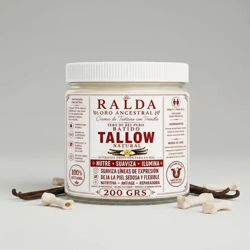 Tallow Con Tuétano De Res Ralda Oro Ancestral 200 Gr