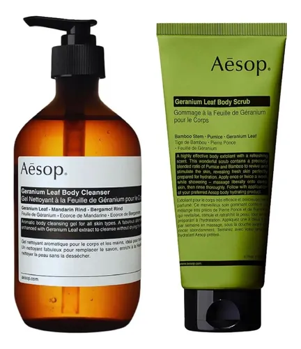 Limpiador Y Exfoliante Corporal Aesop Hoja De Geranio 478ml