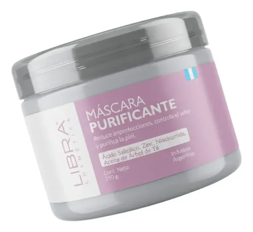 Mascara Facial Purificante Reduce Imperfecciones 250g Libra