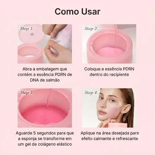 Almohadilla Tónica en Gel Medicube con Colágeno Rosa y PDRN para Cuidado Facial