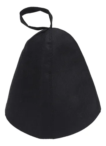 Gorro De Baño Y Sauna Negro Negro Para Hombre, Grueso, Absor