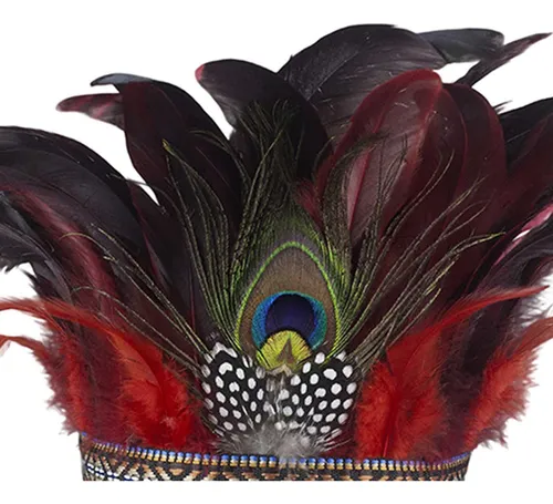 2x Accesorios De Plumas Tocado De Estilo Nacional Para