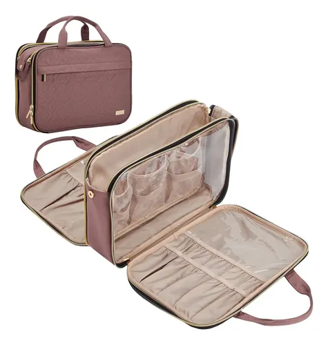 Neceser Nishel Travel Makeup Rosewood Pink 30x10x23 Cm