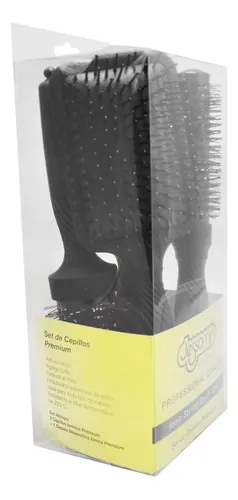 Kit X 4 Cepillos Premium Termicos Jessamy C7000 Kit Negro