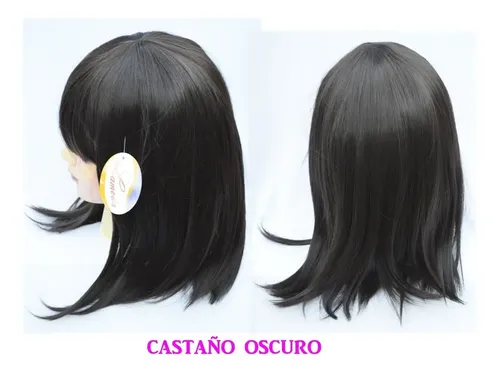 Pelucas Cortas Carre Cosplay Kanekalon Negro Uso Diario