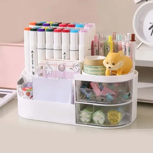 Organizador Maquillaje Cosméticos 5 Compartimientos+cajones