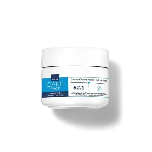 Crema Facial Hidratante Avon Care Para Piel Normal a Seca Día y Noche Con Vitamina E y Ácido Hialurónico