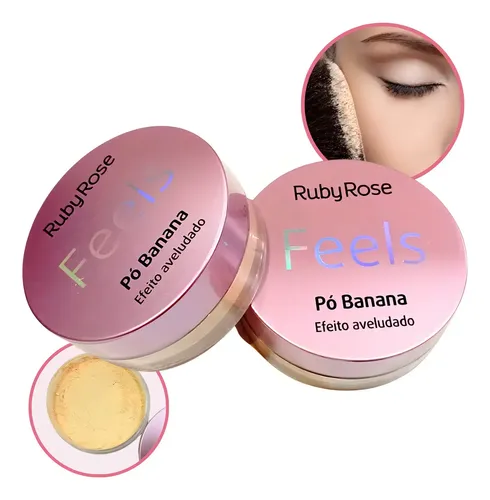 Polvo Volátil Translúcido Ruby Rose Feels Tono Banana para Acabado Mate