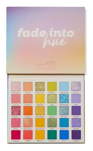 Paleta Sombras ColourPop 30 Tonos Fade Into Hue Brillante Hipoalergénica