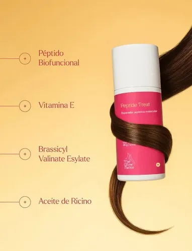 The Glow Factor Peptide Treat – Máscara Capilar Leave-In Reparadora con Péptidos x 40 g