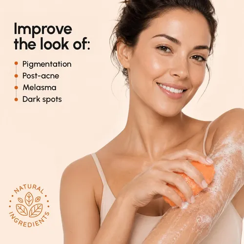Jabón Maree Cúrcuma Vitamina C Exfoliante Facial Corporal