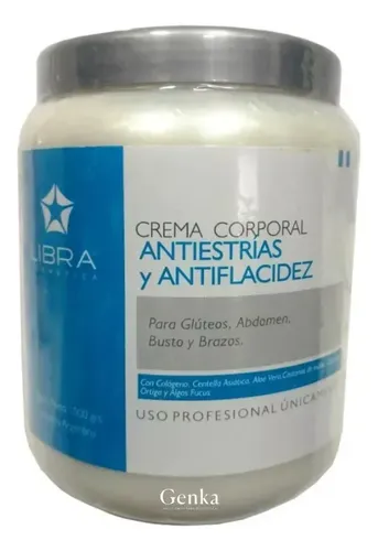 Crema Antiestrias Y Flacidez Libra 1k Gluteos Abdomen Bustos Otro