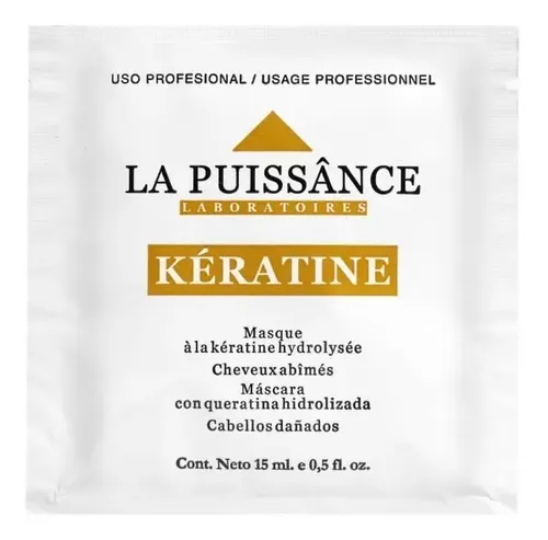 Mascara Capilar Con Keratina La Puissânce 24 Sobres X 15ml