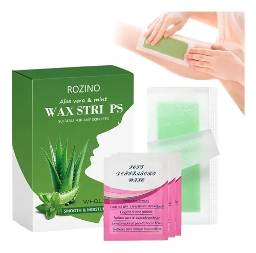 Tiras De Depilación Corporal Beauty Con Aloe Vera Preaplicad