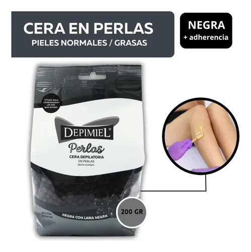Cera Negra Depilatoria Para Microondas Sistema Español Depimiel 200g