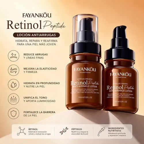Kit Skincare Coreano Retinol Crema Serum Facial Antiarrugas