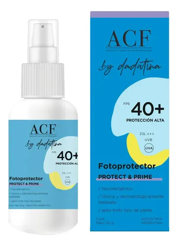 Protector Solar Facial Acf Dadatina Camuflaje Uv Fps 40+