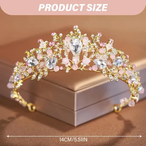 1pc Tiaras Y Coronas For Mujeres, Corona De Princesa Con
