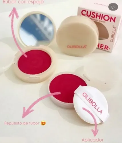 Rubor En Polvo Compacto Smooth + Repuesto – Olibolla 02