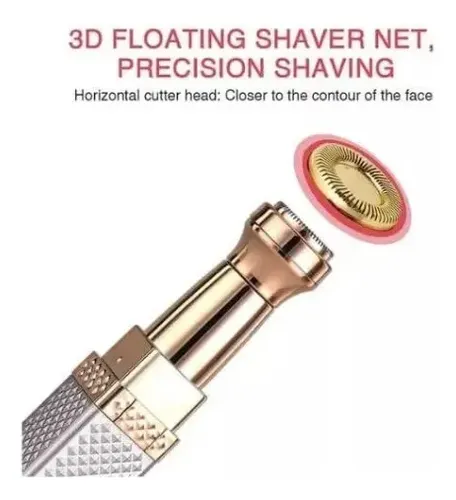 Depilador Facial Vello Corporal Recargable Usb 2 En 1 Mujer