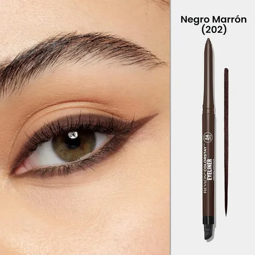 Delineador Impermeable Revlon Colorstay Black Brown Pack X2