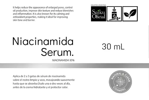 Suero Facial Saiku Niacinamida 10% 100ml Anti Edad Belgrano