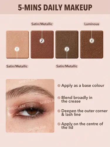 Sheglam – Essential Square Eyesshadow Quad – Sombra Serendipity