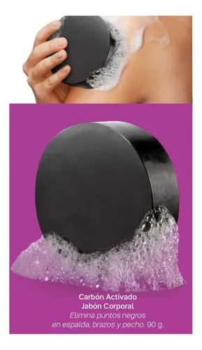 Jabon Corporal Carbon Activado En Barra 90g Beautyware®