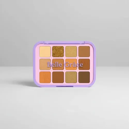 Paleta Tono 01 Sombras De Ojos 12 Colores Mate Brillante Maquillaje Rostro Veoquiero