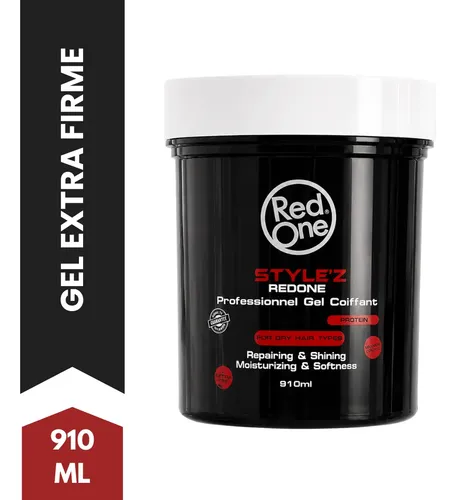 Red One Gel Extra Firme Fijador Con Proteina X910ml Barberia