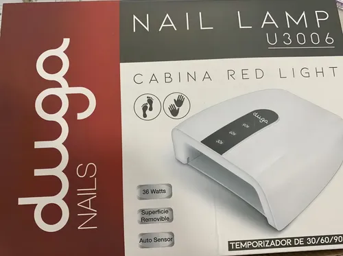 Cabina Para Uñas Uvled Red Ligth 36w Duga Temporizador U3006 Color Blanco