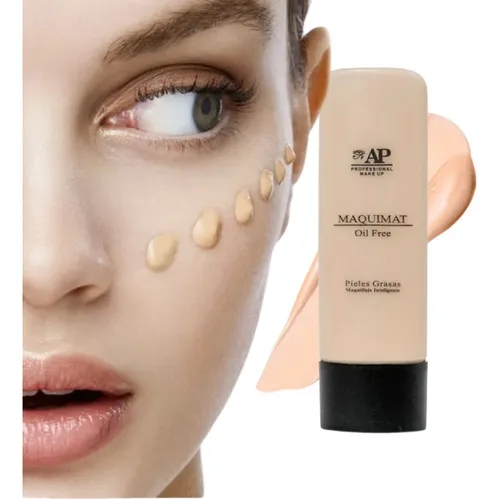 Base Oil Free A Prueba De Agua Pieles Grasas Maquimat Ap