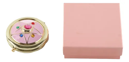 Espejo De Maquillaje Anime, Caja De Metal Con Patrón De