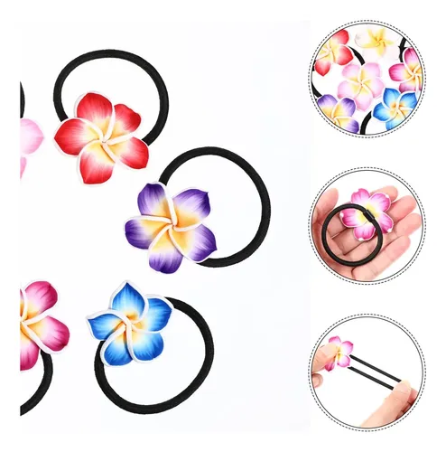 Set De 12 Cintas Para El Pelo Plumeria Beaupretty Para Mujer