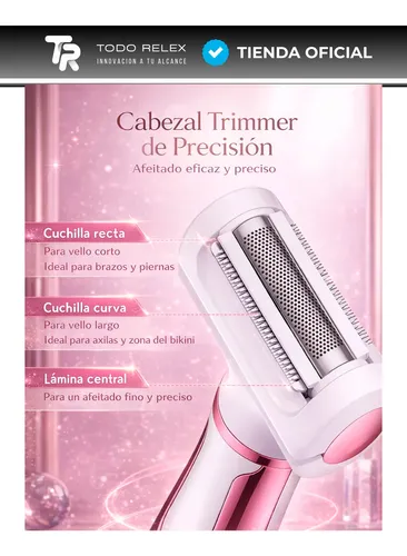 Depiladora 4 En 1 Usb Mujer Piernas Axilas Bikini Facial
